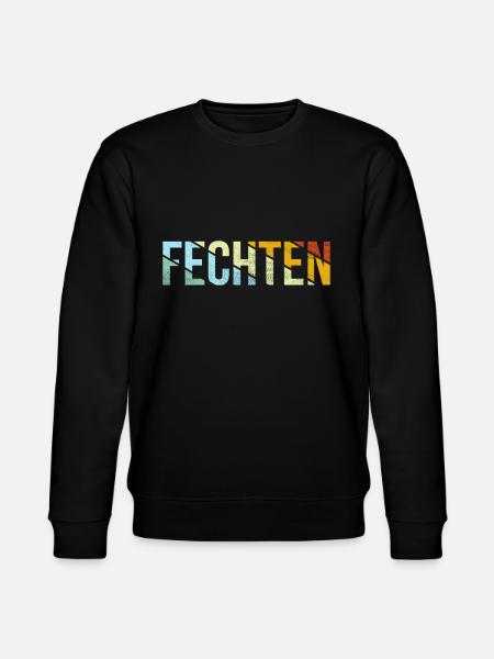 Fechten Retro - Stanley/Stella Unisex Bio-Sweatshirt CHANGER - Schwarz