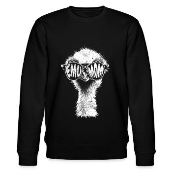 Emu Maman Drôle de tête d’autruche Ratite Cadeau - Sweat bio CHANGER Stanley/Stella Unisexe - noir - Devant - Nik (191cm) & Marisol (170cm)