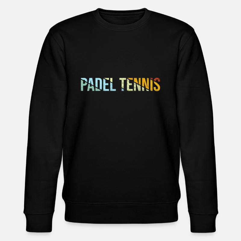 Padel Tennis Rétro - Sweat bio CHANGER Stanley/Stella Unisexe - noir