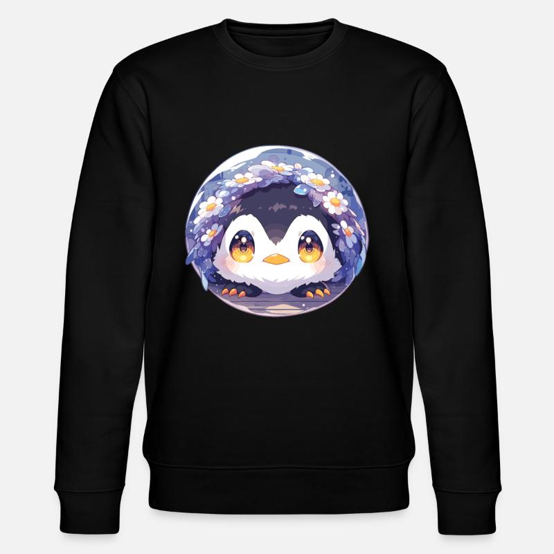 Penguins - Stanley/Stella CHANGER Unisex Organic Sweatshirt - black