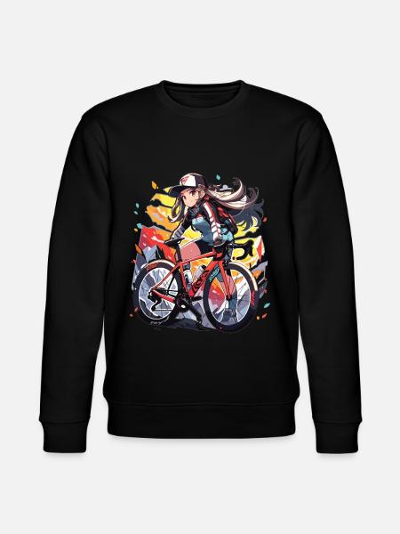 Rennrad Mädchen - Stanley/Stella Unisex Bio-Sweatshirt CHANGER - Schwarz