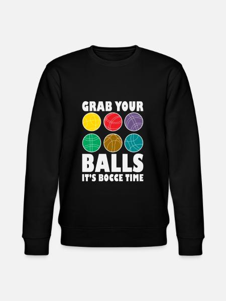 Bocce Player Funny Bocce - Stanley/Stella CHANGER Unisex Organic Sweatshirt - black