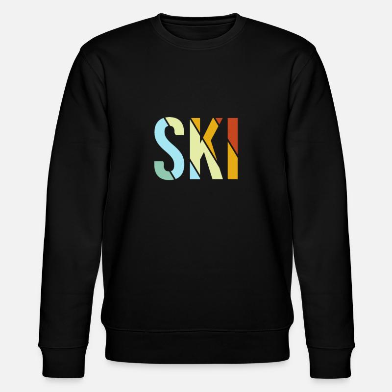 Ski Rétro - Sweat bio CHANGER Stanley/Stella Unisexe - noir