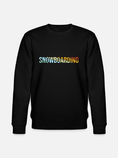 Snowboarding Retro - Stanley/Stella CHANGER Unisex Organic Sweatshirt - black