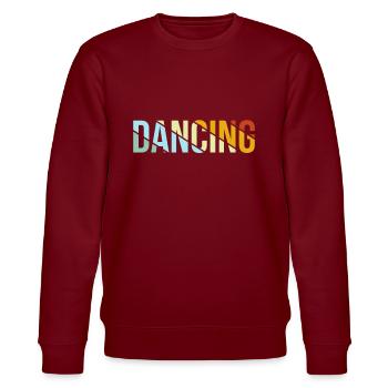 Dancing Retro - Stanley/Stella CHANGER Unisex Organic Sweatshirt - burgundy - Front - Nik (191cm) & Marisol (170cm)