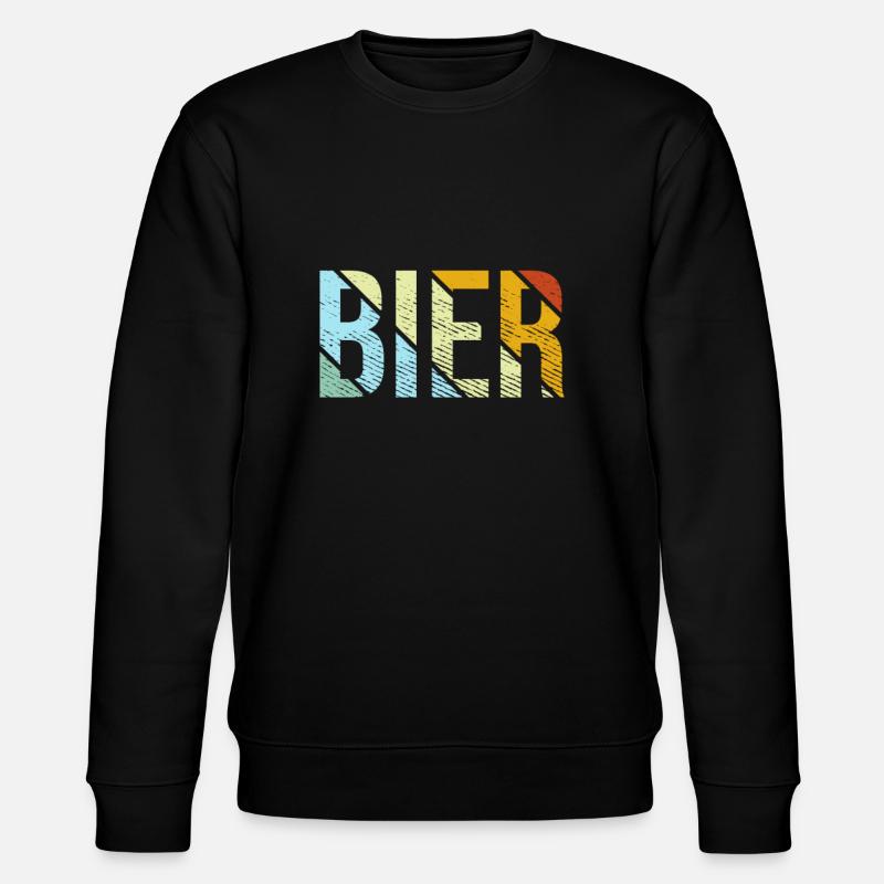 Bier retro - Stanley/Stella Unisex Bio-Sweatshirt CHANGER  - Schwarz