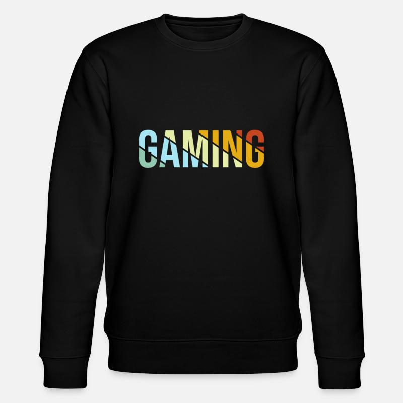 Gaming Retro - Stanley/Stella CHANGER Unisex Organic Sweatshirt - black