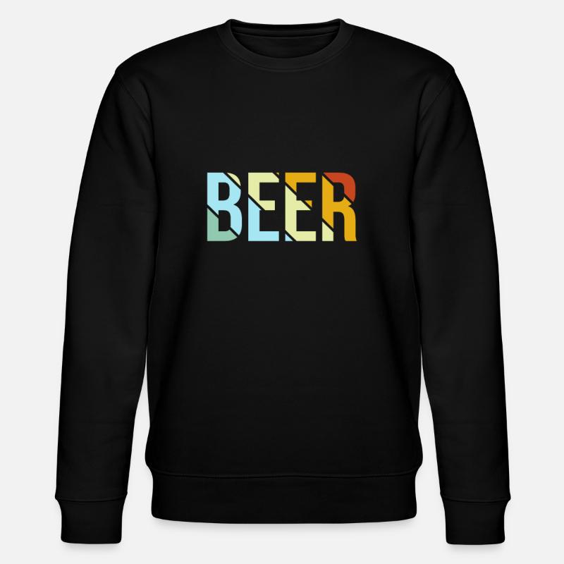 Bier Retro - Stanley/Stella Unisex Bio-Sweatshirt CHANGER  - Schwarz