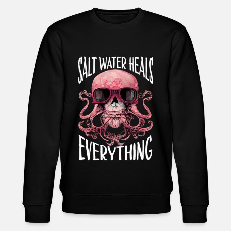 Octopus Crâne Octopus Cadeau - Sweat bio CHANGER Stanley/Stella Unisexe - noir