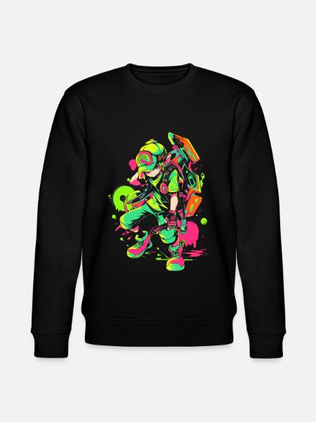 Legendärer Waldjunge: Cooles Splashy Gaming-Design - Stanley/Stella Unisex Bio-Sweatshirt CHANGER  - Schwarz