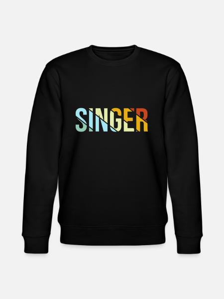 Singer Retro - Stanley/Stella CHANGER Unisex Organic Sweatshirt - black