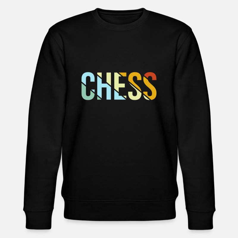 Chess Retro - Stanley/Stella CHANGER Unisex Organic Sweatshirt - black
