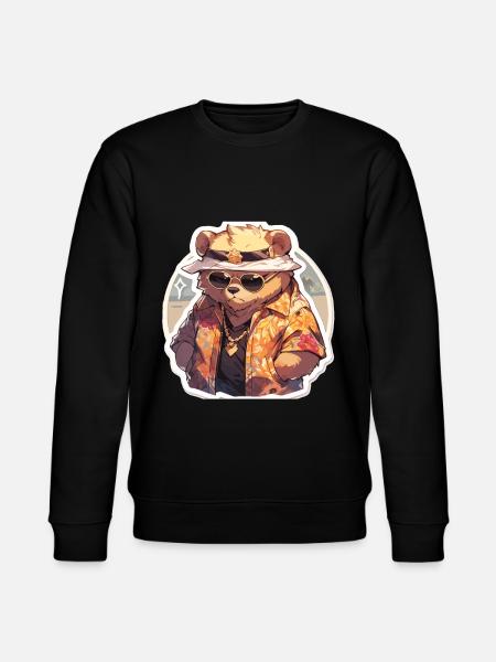 Bjørn Bjørne Fedt Bjørn Bjørne Far - Stanley/Stella økologisk unisex-sweatshirt CHANGER  - sort