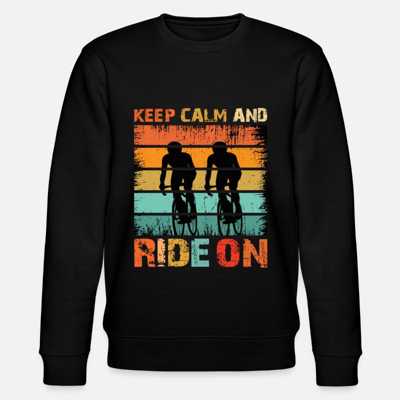 Restez calme et roulez - Sweat bio CHANGER Stanley/Stella Unisexe - noir