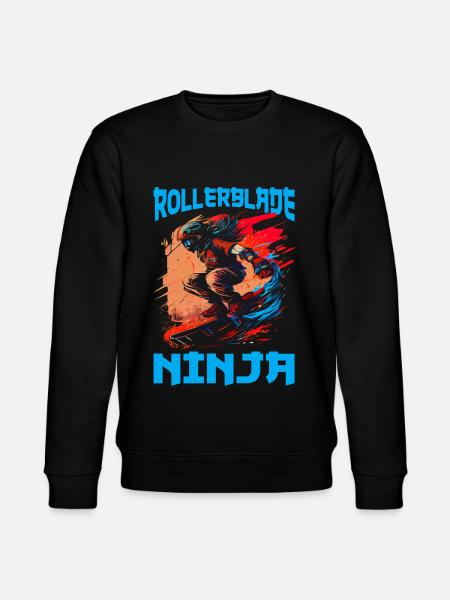 Rollerblade Ninja 6 - Stanley/Stella CHANGER Unisex Organic Sweatshirt - black