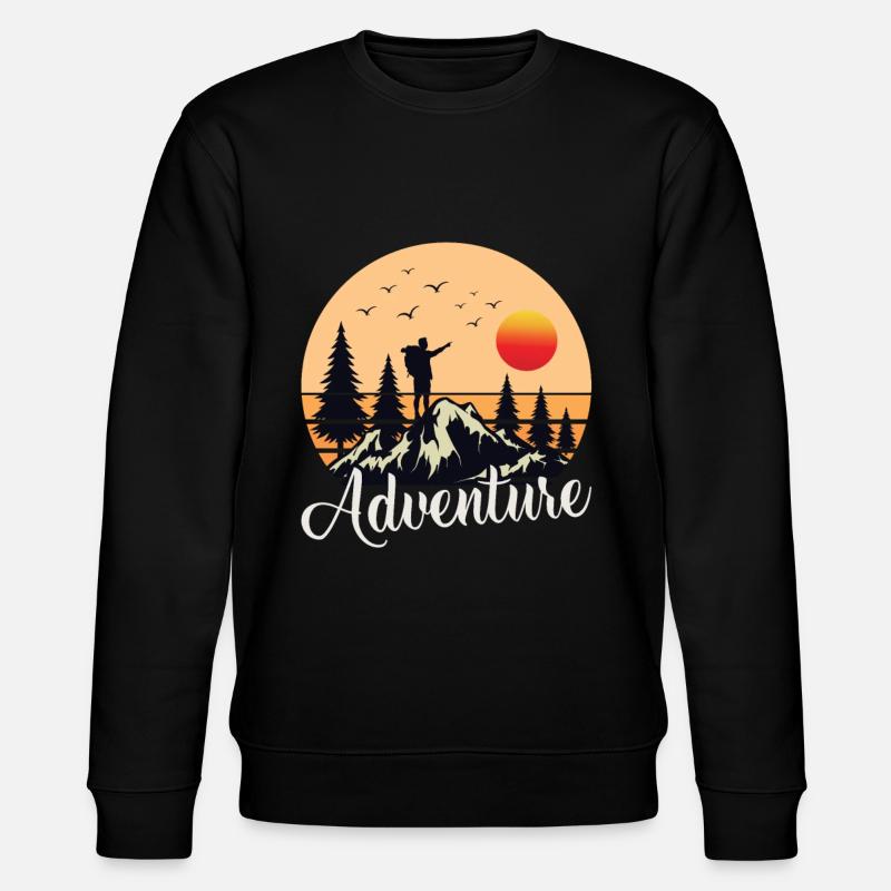 Alpinisme Alpinistes Randonneurs Randonneurs - Sweat bio CHANGER Stanley/Stella Unisexe - noir