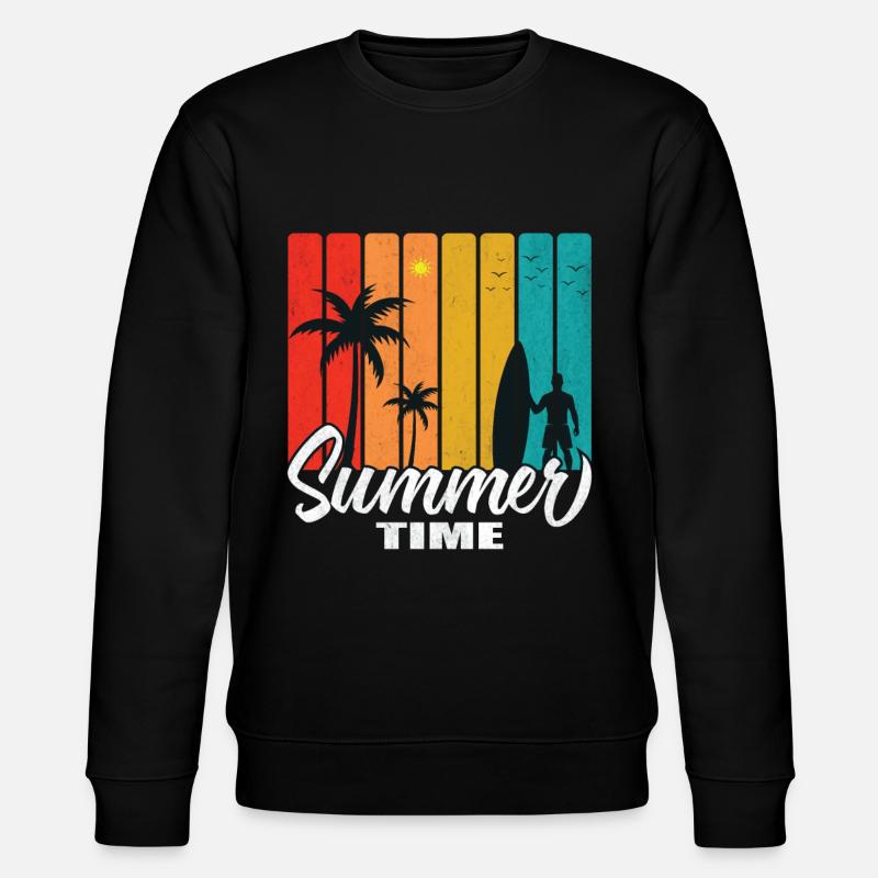 Summer Time - Stanley/Stella CHANGER Unisex Organic Sweatshirt - black