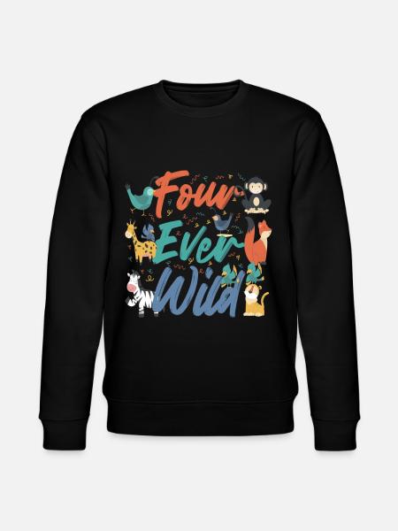 Four Ever Wild 51 - Stanley/Stella CHANGER Unisex Organic Sweatshirt - black