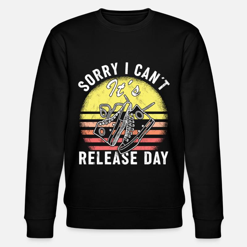 "Sorry, I can't - Stanley/Stella CHANGER Unisex Organic Sweatshirt - black