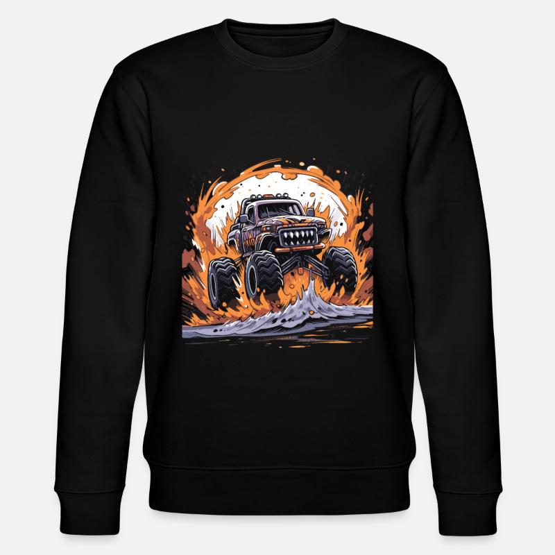 Monstertruck - Stanley/Stella Unisex Bio-Sweatshirt CHANGER  - Schwarz