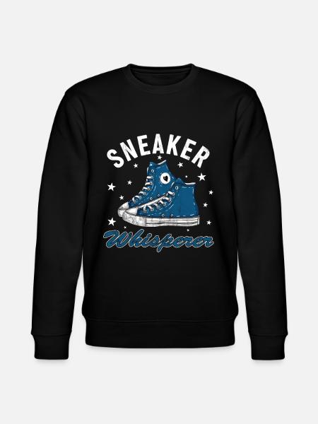 "Sneaker Whisperer" shoe fan - Stanley/Stella CHANGER Unisex Organic Sweatshirt - black