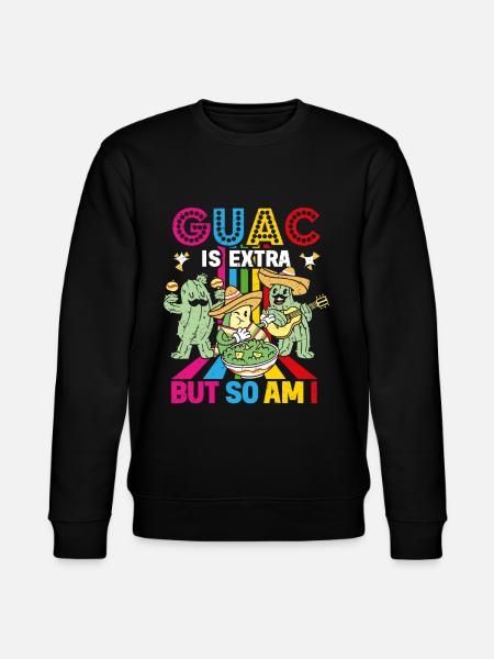 Avocado Guacamole Mexican Mexico Latino - Stanley/Stella CHANGER Unisex Organic Sweatshirt - black