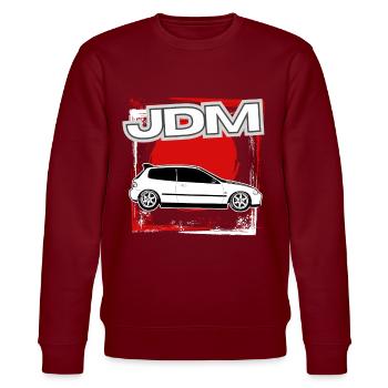 Jdm / Tuning / Turbocharger / Rims / Chiptuning - Stanley/Stella CHANGER Unisex Organic Sweatshirt - burgundy - Front - Nik (191cm) & Marisol (170cm)