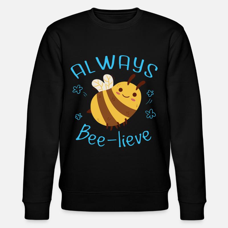Niedliche Hummel - Stanley/Stella Unisex Bio-Sweatshirt CHANGER  - Schwarz
