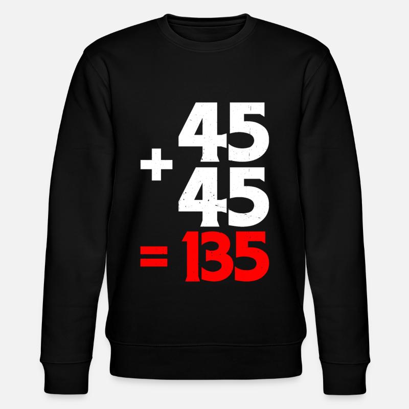 45 + 45 = 135 4 - Sweat bio CHANGER Stanley/Stella Unisexe - noir