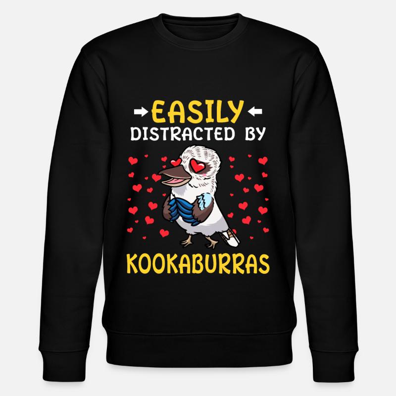 Laughing Hans Vogel Jägerliest - Stanley/Stella CHANGER Unisex Organic Sweatshirt - black