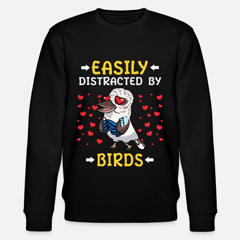 Laughing Hans Vogel Jägerliest - Stanley/Stella CHANGER Unisex Organic Sweatshirt - black