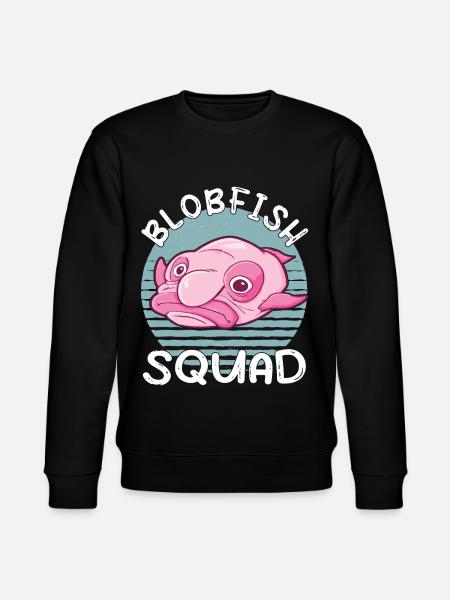 Costume de Blobfish - Visage de poisson Blob laid - - Sweat bio CHANGER Stanley/Stella Unisexe - noir