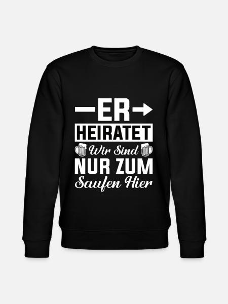 Junggesellenabschied Mann - Stanley/Stella Unisex Bio-Sweatshirt CHANGER  - Schwarz