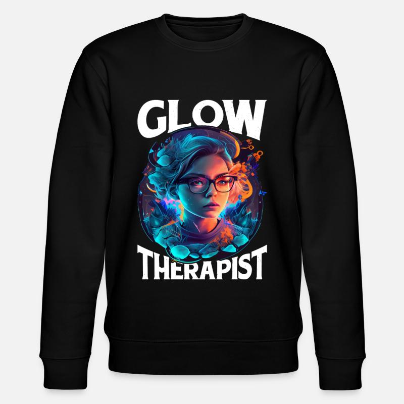 Glow Therapist 5 - Stanley/Stella CHANGER Unisex Organic Sweatshirt - black