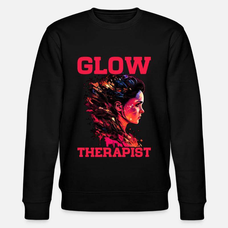Glow Therapist 6 - Stanley/Stella Unisex Bio-Sweatshirt CHANGER  - Schwarz