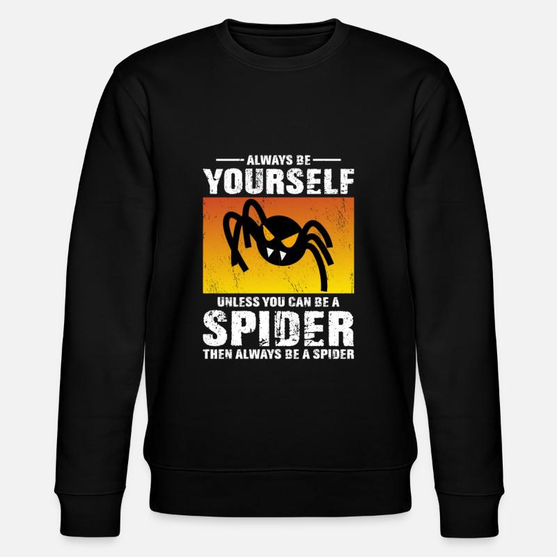Spider Web Tarantula Arachnid Spider Lover - Stanley/Stella CHANGER Unisex Organic Sweatshirt - black