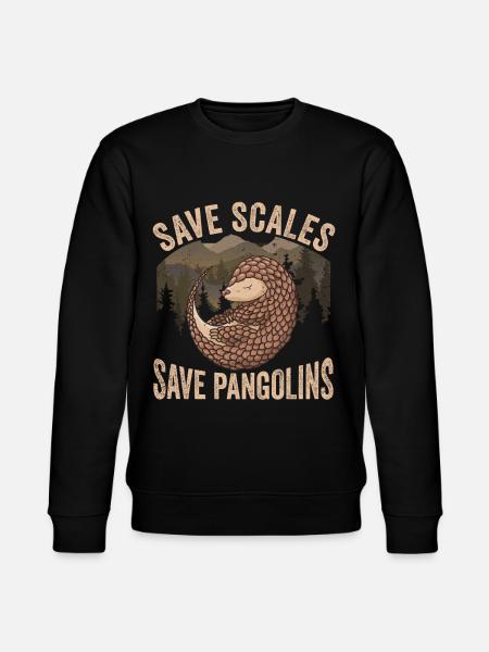 Save Pangolins Lovers Pangolins - Stanley/Stella CHANGER Unisex Organic Sweatshirt - black