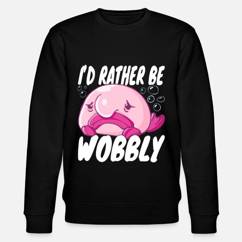 Blobfish Kostüm - Hässliches Blob Fischgesicht - - Stanley/Stella Unisex Bio-Sweatshirt CHANGER  - Schwarz