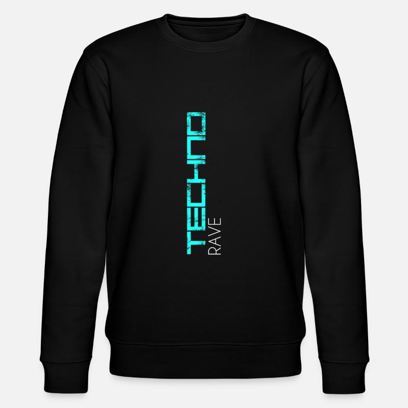 Techno Rave - Stanley/Stella Unisex Bio-Sweatshirt CHANGER  - Schwarz