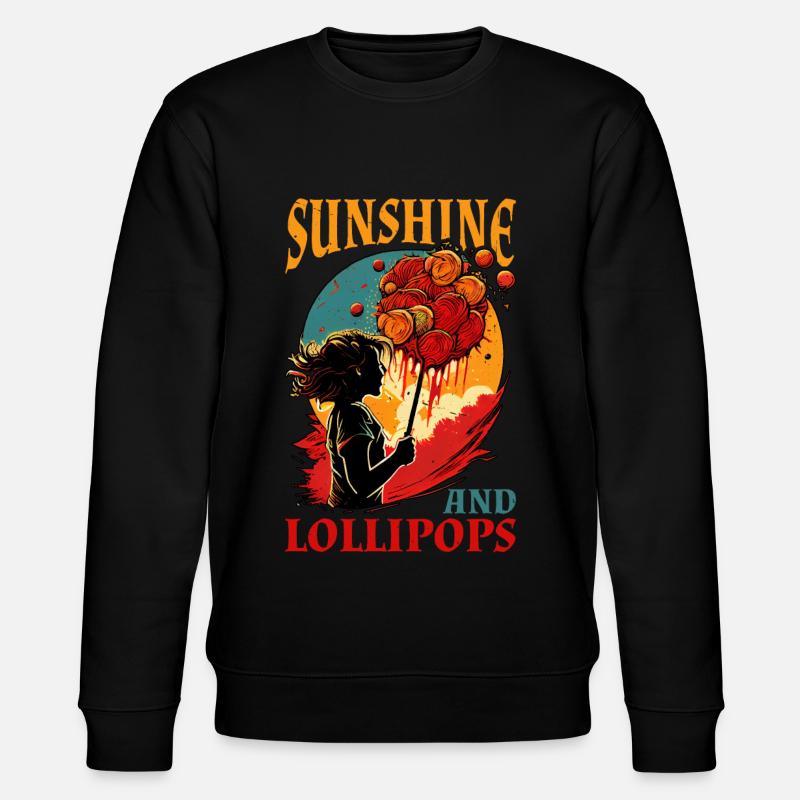Sunshine And Lollipops 5 - Stanley/Stella Unisex Bio-Sweatshirt CHANGER  - Schwarz