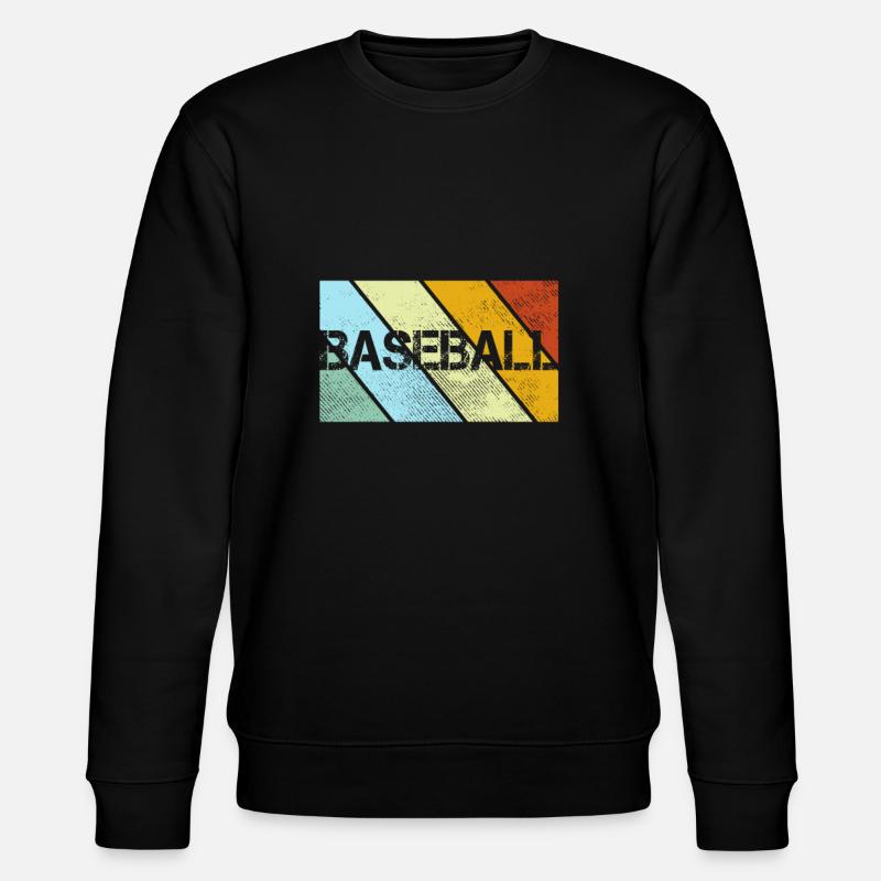 Baseball Retro - Stanley/Stella Unisex Bio-Sweatshirt CHANGER  - Schwarz