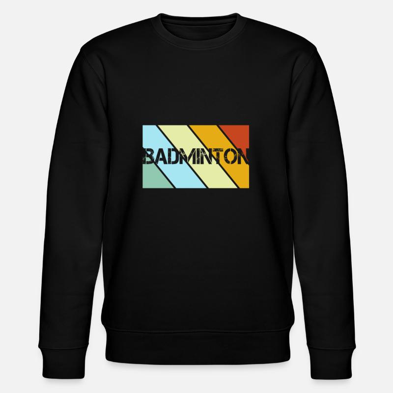 Badminton Retro - Stanley/Stella CHANGER Unisex Organic Sweatshirt - black