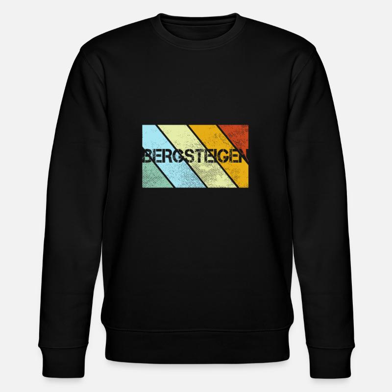Alpinisme rétro - Sweat bio CHANGER Stanley/Stella Unisexe - noir