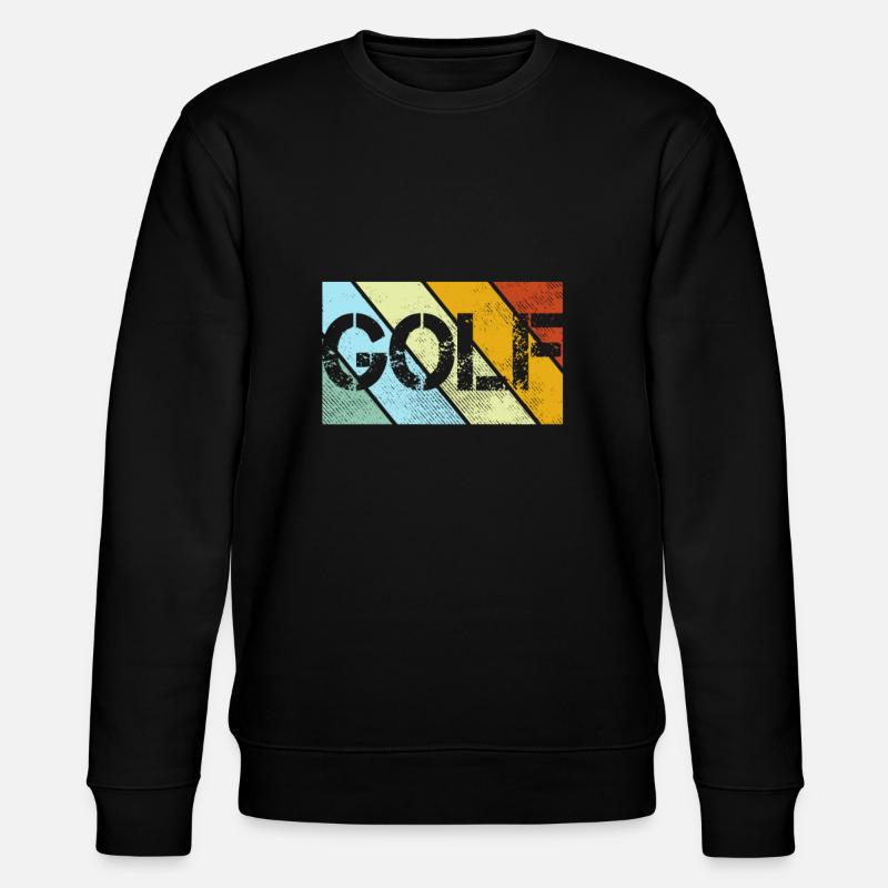 Golf Retro - Stanley/Stella CHANGER Unisex Organic Sweatshirt - black
