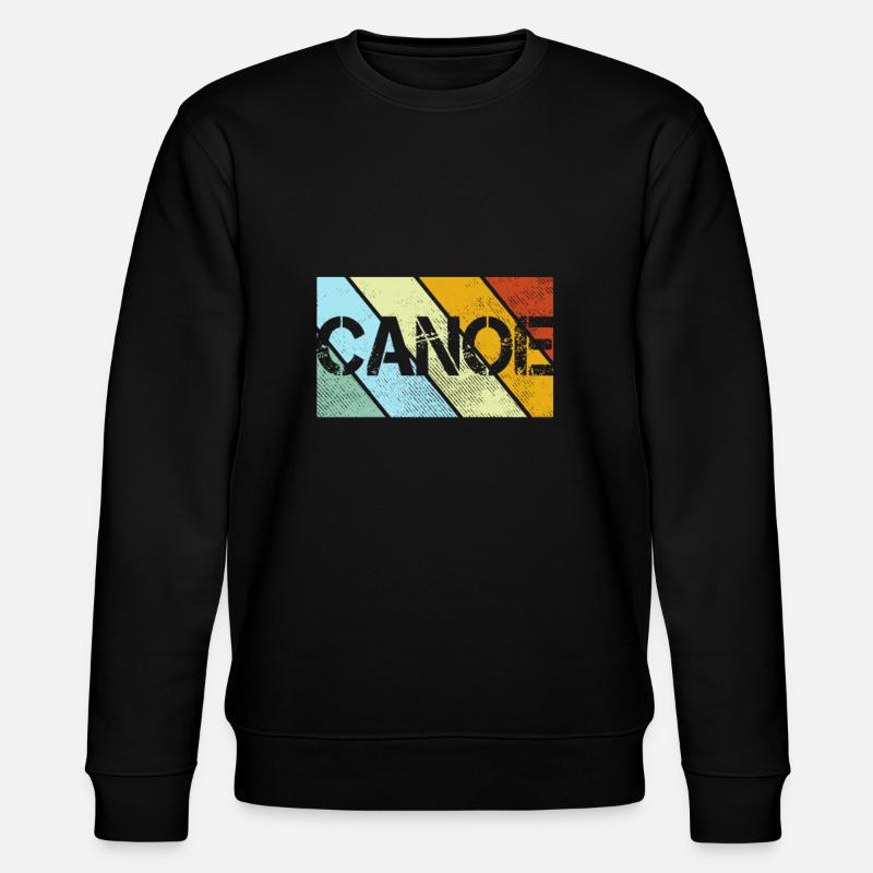 Canoe Retro - Stanley/Stella CHANGER Unisex Organic Sweatshirt - black