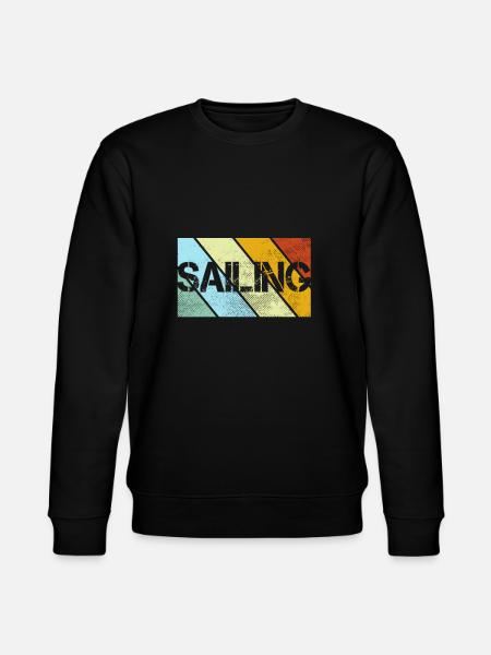 Sailing Retro - Stanley/Stella CHANGER Unisex Organic Sweatshirt - black