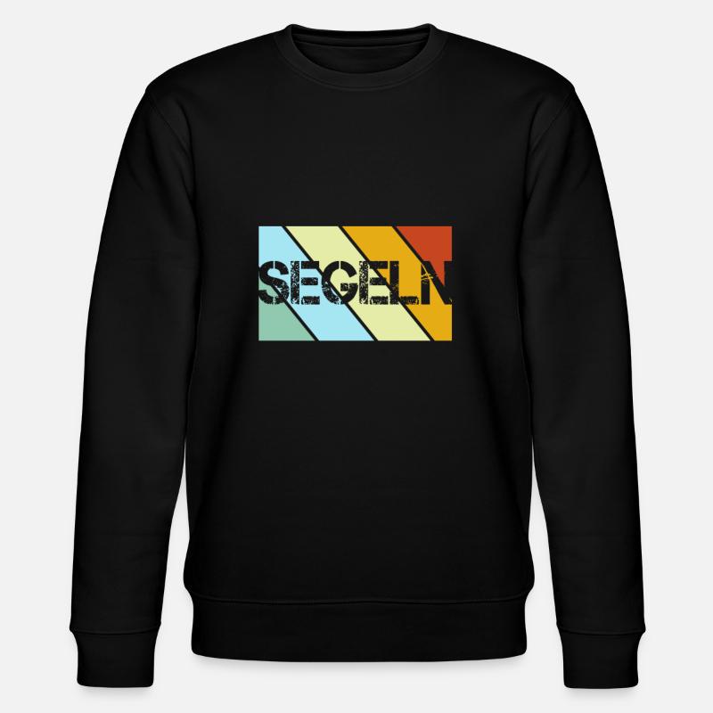 Sailing Retro - Stanley/Stella CHANGER Unisex Organic Sweatshirt - black