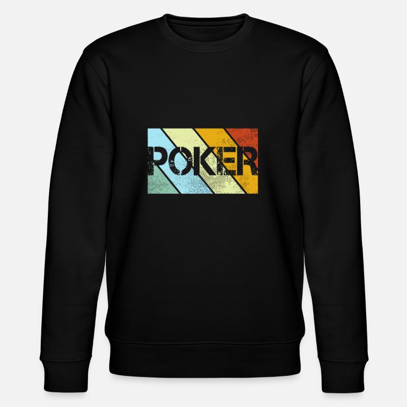 Poker Retro - Stanley/Stella CHANGER Unisex Organic Sweatshirt - black