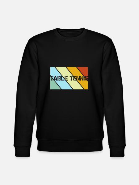 Table Tennis Retro - Stanley/Stella CHANGER Unisex Organic Sweatshirt - black