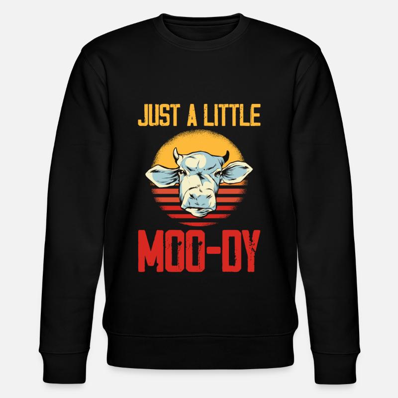 Juste un petit Moo-dy 3 - Sweat bio CHANGER Stanley/Stella Unisexe - noir